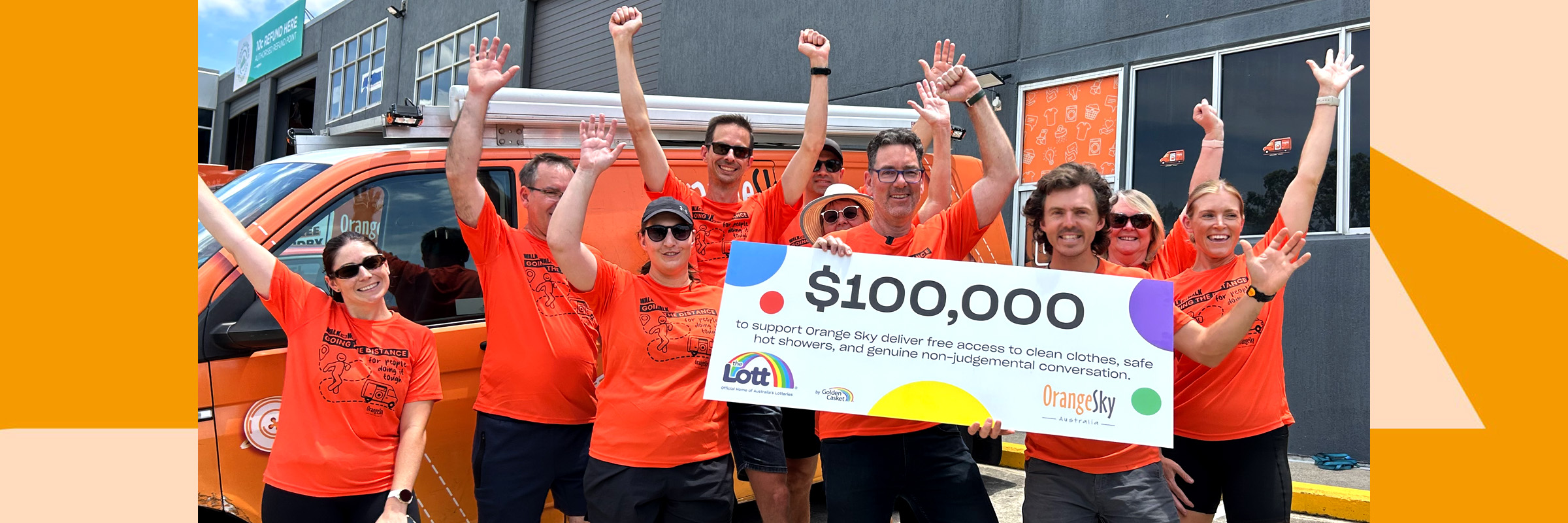 Starting 2026 right with $100,000 to Orange Sky Australia Hero Image
